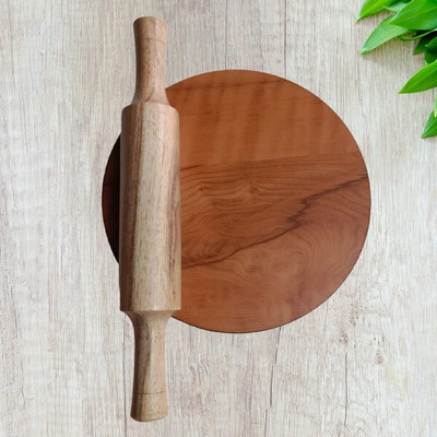 Chakla Belan premium quality CHAKLA BELAN ,ROTI MAKER ROLLING PIN AND BOARD (PACK OF 1) Rolling Pin & Board(Multicolor, Pack of 1)