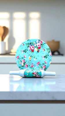 wasi Marble chakla wooden belan for kitchen Rolling Pin & Board(Multicolor, Pack of 1)