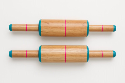 LAHORI ENTERPRISES Rolling Pin(Brown, Pack of 2)