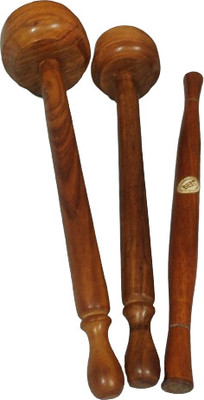 MAHIRA HANDICRAFT ROLLING PIN AND METHANI Rolling Pin(Brown, Pack of 1)