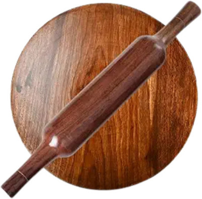 isha official Rolling Pin & Board(Brown, Pack of 1)