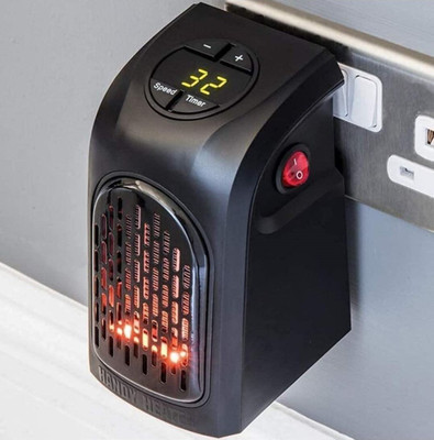 NUVIO Small Handy Heater, Room Heater Black Fan Room Heater