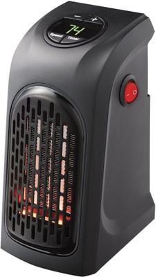 NUVIO Handy Room Heater, 400W Compact Plug-in Wall Outlet Fan Room Heater