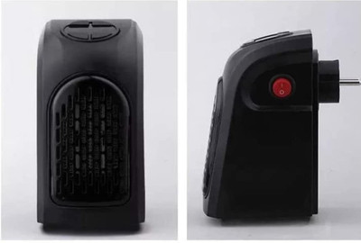 WunderVoX The Wall Outlet 400 Watts, Handy Air Warmer Blower Adjustable Timer Fan Room Heater