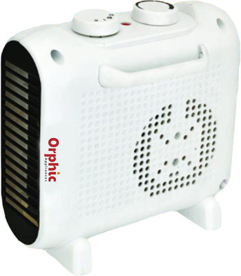 ORPHIC APPLIANCES 2000W Fan Room Heater with Adjustable Thermostat – White BLOWER OR 218 Fan Room Heater