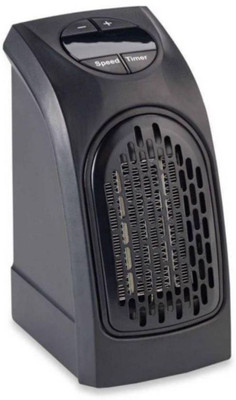 NUVIO 400W Compact Plug-in Wall Outlet Space Heater Fan with Digital Display Fan Room Heater