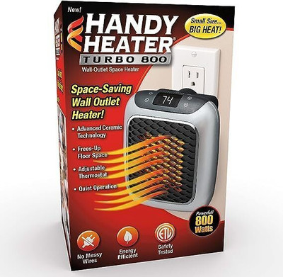 Airovia Handy Heater Turbo, Personal Electric Ceramic Space Heater Fan Room Heater