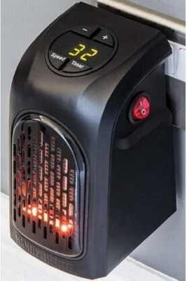 Teksqr portable handy heater space heaters indoor Small Space Fan9 Fan Room Heater