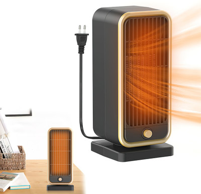 ARKZO Small Electric Bedroom Fan Heater Warmer for Home Hot Air Blower for Room Winter Fan Room Heater