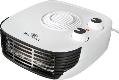 royalry Noiseless Electric Fan Room Heater 1000/2000w (colour: White) Fan Room Heater