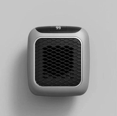 Xydrozen New Handy Heater Turbo 800 Space-Saving Wall Outlet Heater-Grey New Handy Heater Turbo 800 Space-Saving Wall Outlet Heater-Grey Fan Room Heater