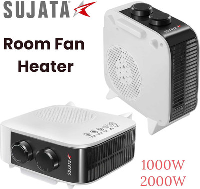 SUJATA Portable Room Fan Heater [ 1000w - 2000 W] Convector Heat Fan Room Heater