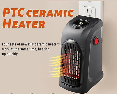 KRITAM Home, Office, Camper LED Screen 400 Watts Fan Room Heater Fan Room Heater