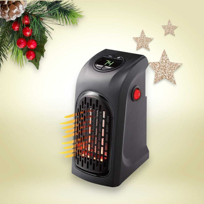 khodal Wall-Outlet 400 Watts Electric Handy Room Heater Plug-in Heater Fan Room Heater