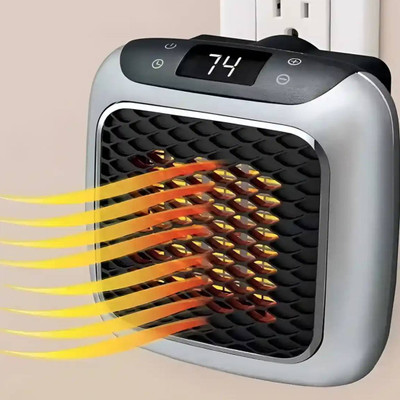 Tnglov New-Digital Handy Heater | Portable Room Heater Plug-In Space Heater Halogen Room Heater