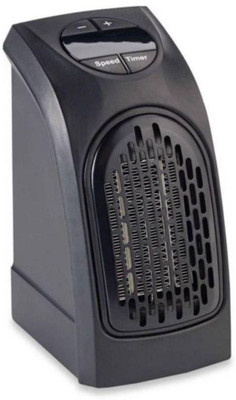 kaku 400W Compact Plug-in Wall Outlet Space Heater Fan with Digital Display Fan Room Heater