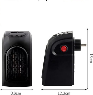 KRITAM Electric Heater Space Heater, 400 Watts, 3 Modes, for Study Room, Living Room, Fan Room Heater