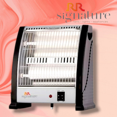RR Signature QZ-209 2 Rod ISI Mark QUARTZ HEATER 800 W NOISLESS OPERATION Quartz Room Heater