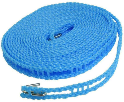 Oneness 5 Meters Windproof Anti-Slip Clothes Washing Line Drying Nylon Rope Nylon Retractable Clothesline(5 m)