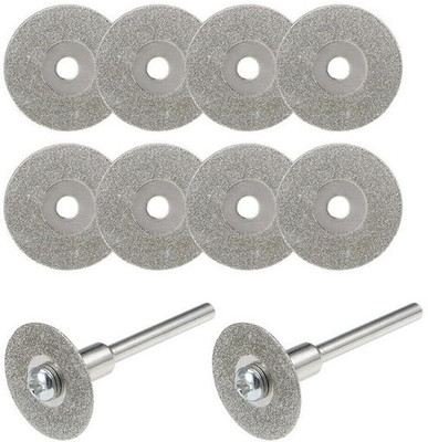 AS TOOL CENTER 10Pcs 20mm Diamond Cutting Off Disc Diamond rinding Wheel Cutting Discs Rotary Bit Set(10 Bits)