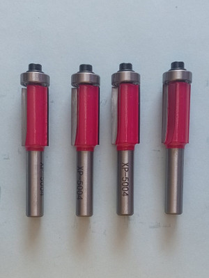 LIEUTENENT BEARING FLUSH TRIM ROUTER BIT 5004 [SHANK= 8MM X 12MM X CUTTING BLADE =25MM] Rotary Bit Set(4 Bits)