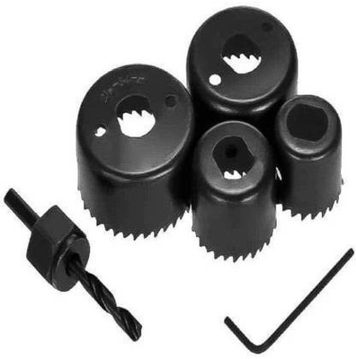 Inditrust New Multi size Wood Hole saw set 6pc/ set 1-1/4 To 2-1/8 Can Be Used In Drill Machine Rotary Bit Set(6 Bits)