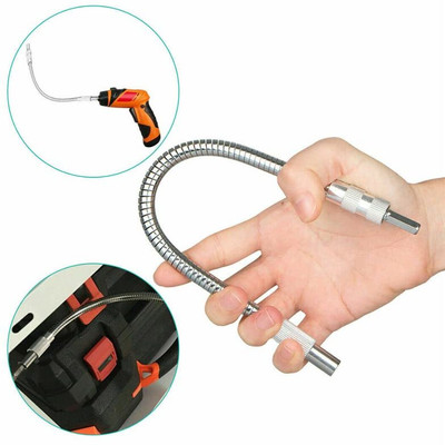 WunderVoX ES-14 Flexible Extension Drill Bit Holder for Screwdriver Rotary Bit Set(1 Bits)