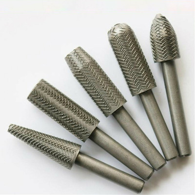 SHUANG YOU 5 Pcs Rotary RASP Shank 6mm Drill Bits ,Steel Grinding Carving, 5pc bhari Rotary Bit Set(5 Bits)