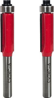 Digital Craft 2pc Router Bit 6.35mm Shank –10mm Dia Premium Trimmer Bit with Guide Bearing for woodworking, engraving, trimming, shaping, and precise rotary cutting tasks Rotary Bit Set(2 Bits)