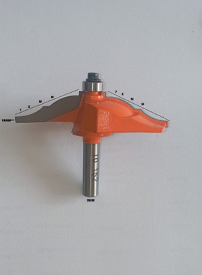 LIEUTENENT CORNER ROUTER BIT 152 SHANK 8MM X 72MM X 15MM Rotary Bit Set(1 Bits)