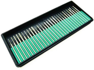 AS TOOL CENTER 30Pcs Diamond Burr Bits Drill For Engraving Carving Rotary Tool High working efficiency,perfect grinding effect and long using life Rotary Bit Set(30 Bits)
