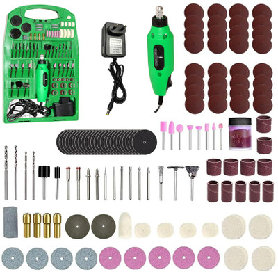 Digital Craft Set Ideal for Wood Carving, Cutting, Polishing & Crafting Versatile 12V Mini Rotary Tool Kit 16000 RPM High-Speed Die Grinder 123-Piece Accessories Rotary Tool(3.2 mm)