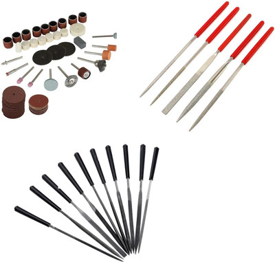 Digital Craft 105Pc Rotary Tools Set,5Pc Diamond file Set,10Pc 4x160 Needle File Set, 105Pc Rotary Tools Set,5Pc Diamond file Set,10Pc 4x160 Needle File Set, Rotary Tool(3 mm)