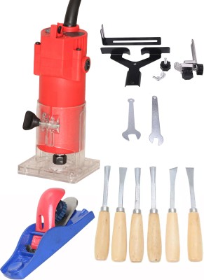 Digital Craft 30000 RPM Woodworking Electric Trimmer Machine,6Pc Wood Carving Set,5Inch Hand Planer,, Rotary Tool(6.35 mm)