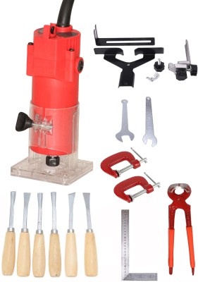 Digital Craft 30000 RPM Woodworking Electric Trimmer Machine,6Pc Wood Carving Set,3 Utility Tools,, Rotary Tool(6.35 mm)