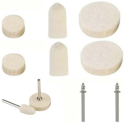 DIY Crafts 5 Pcs Kit, Only 4 Type Felt Pad Cone 1xMandrel, Felt Polishing Pad & Wheel Point 5 Pcs Kit, Only 4 Type Felt Pad Cone 1xMandrel, Felt Polishing Pad & Wheel Point Vehicle Polisher(4 inch)