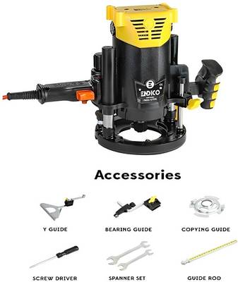 endico Endico Electric Wood Working Router/Trimmer 12MM, 1300W PARA-12TPR Rotary Tool