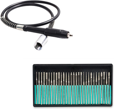 Digital Craft 2 Items : Die Grinder Shaft & 30Pc Diamond Burs Set 2 Items : Die Grinder Shaft & 30Pc Diamond Burs Set Rotary Tool(3 mm)