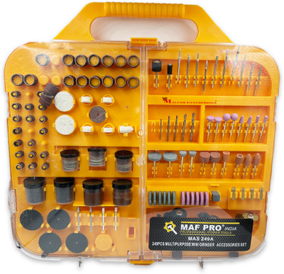 MALFAH ENTERPRISES MAF MAS249A MINI DIE GRINDER ACCESSORIES 249PCS SET Rotary Tool(3.2 mm)
