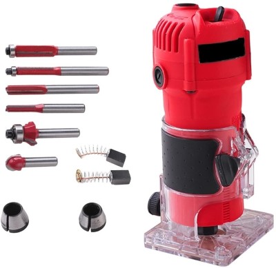 NY POWER TOOLS NY-T036 850W 30000 RPM 6-Pies Different Shaped 6 MM RouterBitSet6MM8MMCollets Heavy Duty Professional Wood Trimmer/Router Machine With 6-Pics Different Shaped Rotary Tool(6 mm)