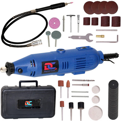 Digital Craft Versatile 130W Mini Rotary Tool – Die Grinder with 6-Speed 40-Piece Tool Kit, Metal Chuck & Comfortable Grip for DIY Use Rotary Tool(3.2 mm)