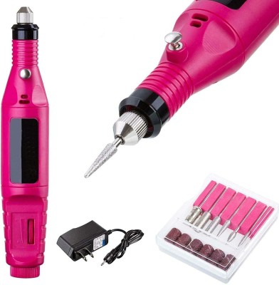 NITYA Rotate speed:20,000 RPM/minute,Material:ABS Portable USB Charging Nail Drill File Kit Electric Nail Drill Machine Rotary Tool(3 mm)