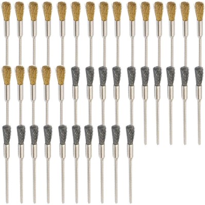 DIY Crafts 30PCS Rotary Tools End Brush 30PC 3mm Steel Brass Cleaning Wire Rotary Tool(5 mm)