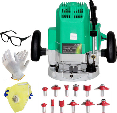 Digital Craft Hi Max Tools Router Machine 1250w 23000rpm Durable Wood Working Carving Machine Copper Motor Electrical Wood Router Power Tool Rotary Tool(12 mm)