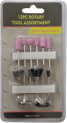 Inditrust 3.2mm (1/8”) 12pc Rotary tool Assortment Rotary Tool(3.2 mm)