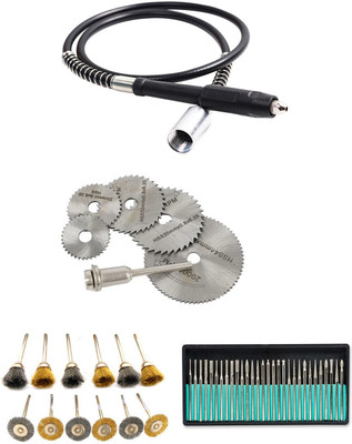 Digital Craft Grinder Shaft 6pc HSS Rotary Burs 12Pc Wire Brush 30Pc Diamond Burs Rotary Tool(3.2 mm)