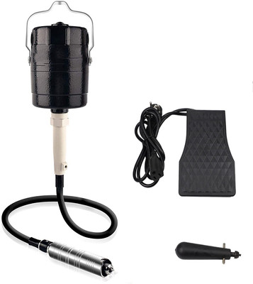 NEWTIMEGOODS Flexible Shaft Die Grinder Multi-Functional Machine Hanging Grinding Machine with 3-Jaw Chuck and Speed Foot Pedal Rotary Tool(4 mm)