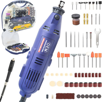 OEM Professional Mini Rotary Die Grinder With 252 Pieces of accessories 6 Speed Mode Multifunctional with Flexible Shaft | 6 Months Warranty Full copper 140 W Motor Rotary Tool(3 mm)