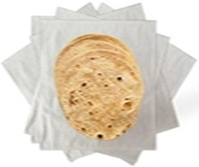 SONEEV MART Pack of 2 piece Soft Cotton Roti Clothes Wrap Muslin Cloth for chapati Solid Roti Square Disk Cover(WHITE, 2)