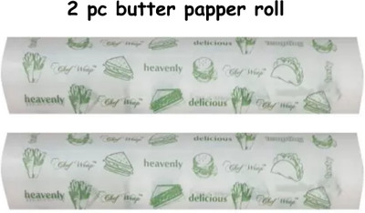 Extraposh Self Design Roti Round Flap Cover(Butter Paper Roll, Eco-Friendly Food Wrapping Parchment Paper, 2)